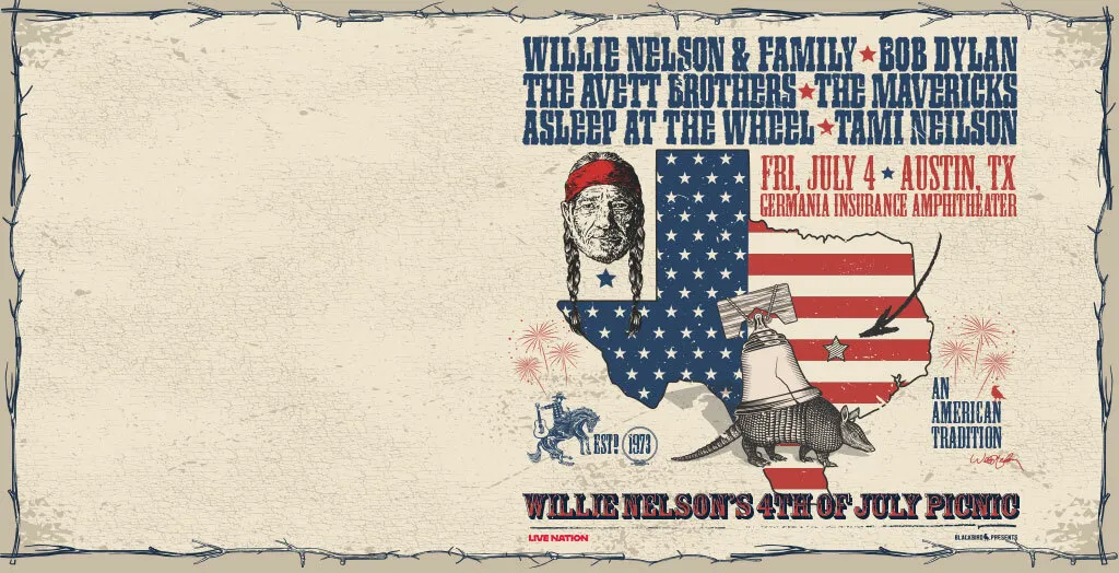 Willie Nelson's 4th of July Picnic and Fireworks at Germania Insurance Amphitheater